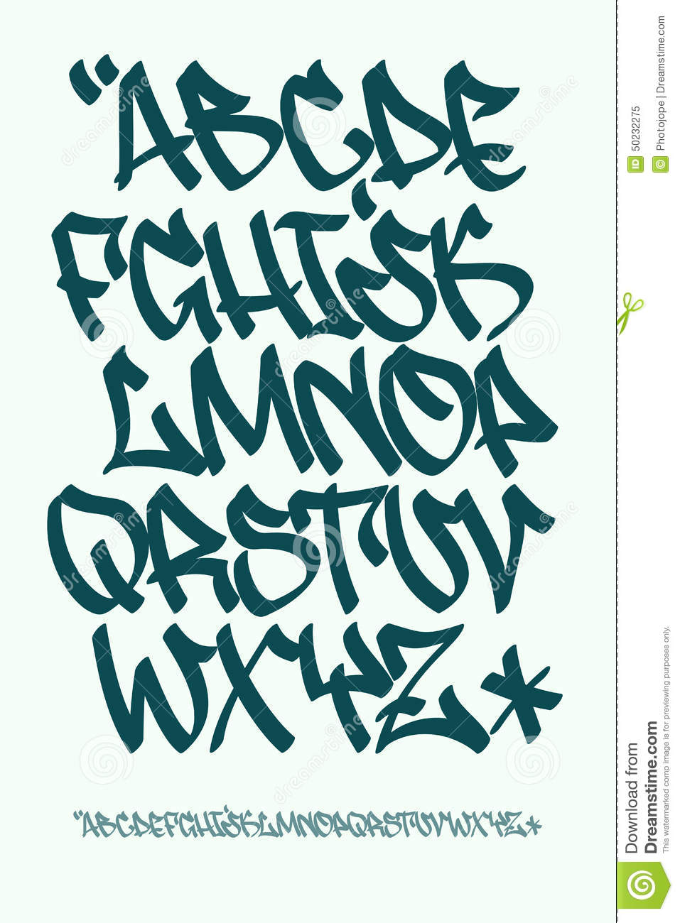 Detail Graffiti Alphabet 3d Style Nomer 40