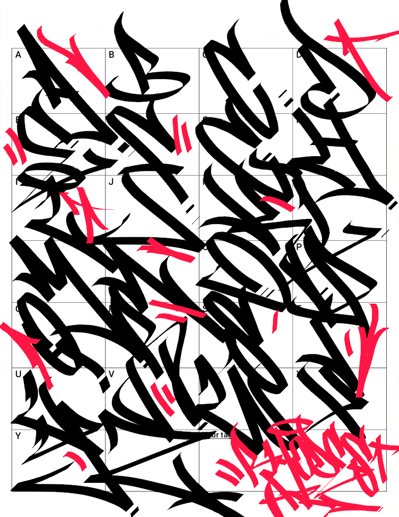Detail Graffiti Alphabet Beginners Nomer 49