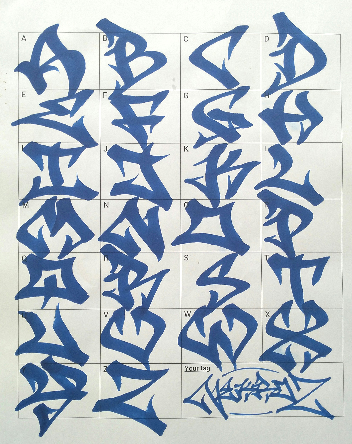 Detail Graffiti Alphabet Beginners Nomer 52
