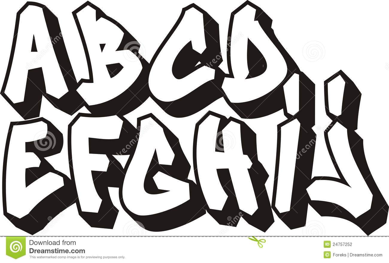 Detail Graffiti Alphabet Block Style Nomer 30