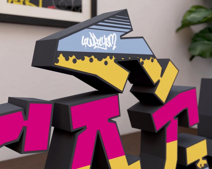 Detail Graffiti Alphabet Block Style 3d Nomer 17