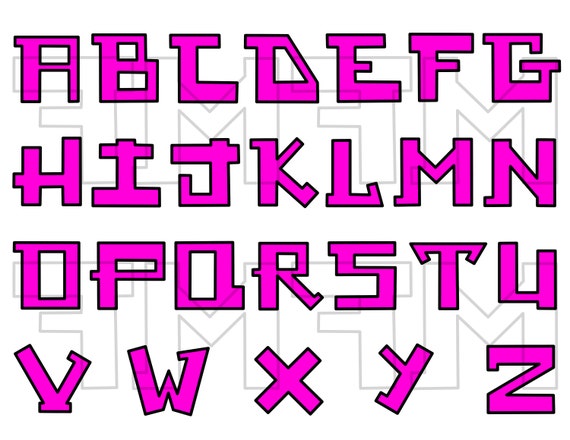 Detail Graffiti Alphabet Block Style 3d Nomer 29