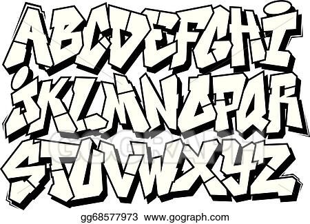 Detail Graffiti Alphabet Block Style 3d Nomer 37