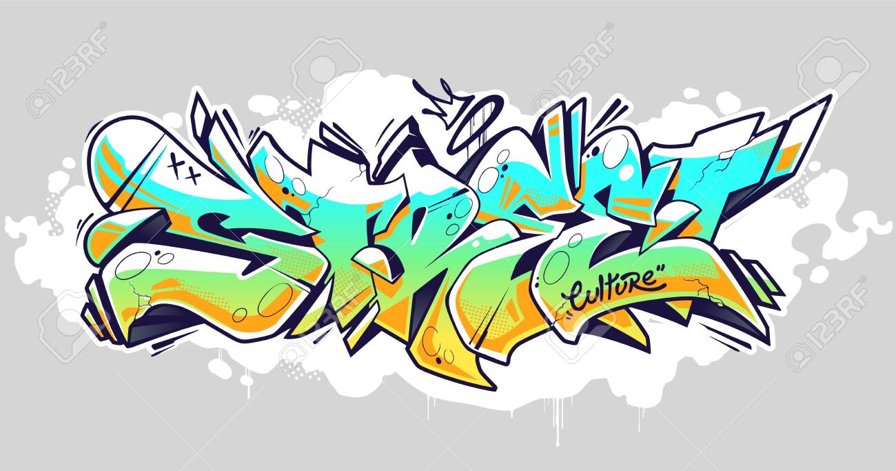 Detail Graffiti Alphabet Block Style 3d Nomer 8