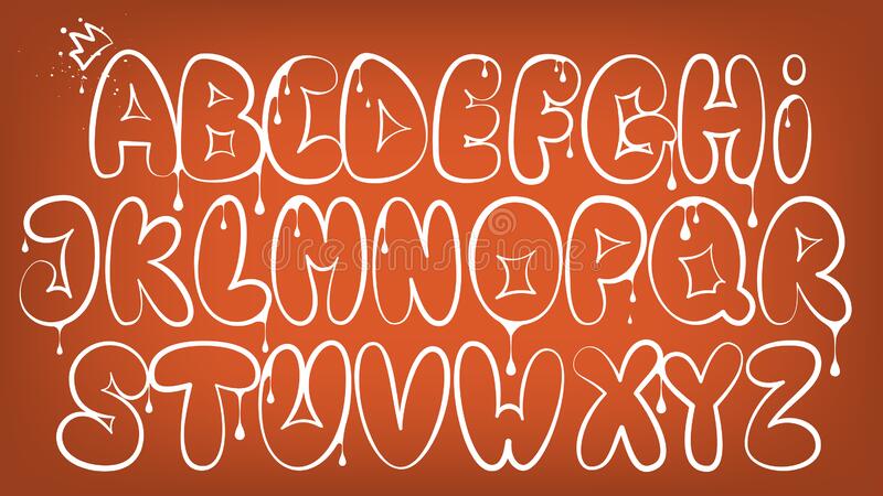 Detail Graffiti Alphabet Block Style Lowercase Nomer 30