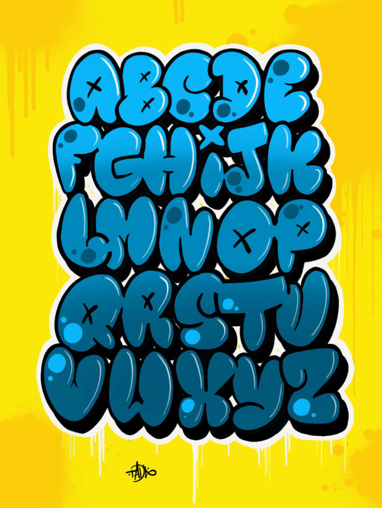 Graffiti Alphabet Bubble Az - KibrisPDR