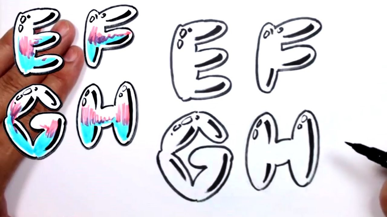 Detail Graffiti Alphabet Bubble Letters 3d Nomer 12