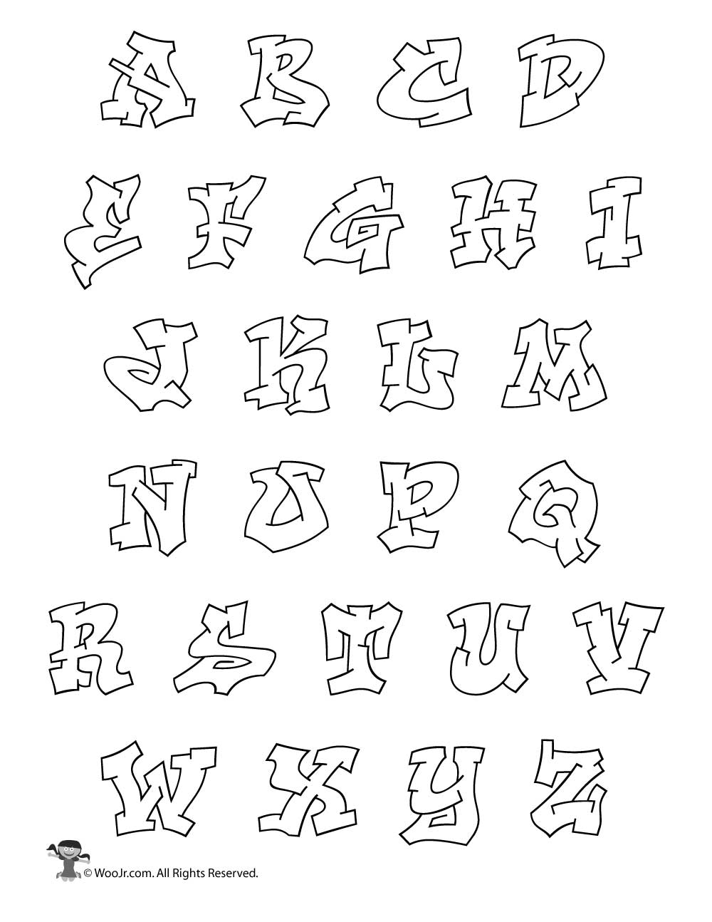 Detail Graffiti Alphabet Bubble Letters Thats Printable Nomer 2