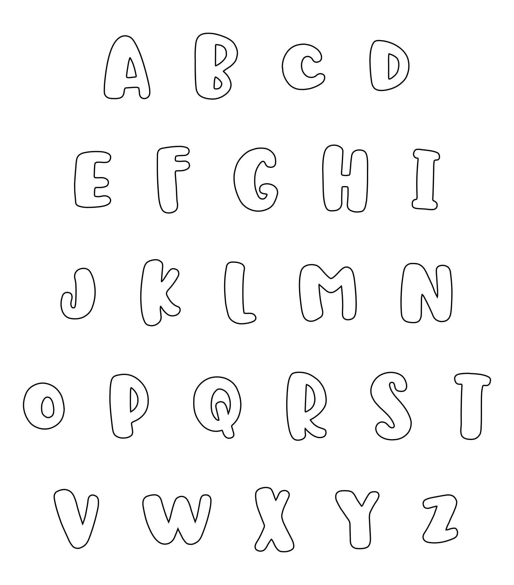 Detail Graffiti Alphabet Bubble Letters Thats Printable Nomer 9