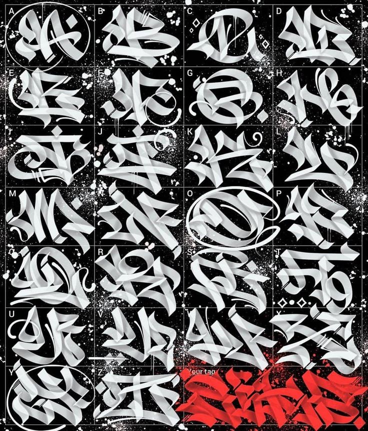 Detail Graffiti Alphabet Calligraphy Nomer 31