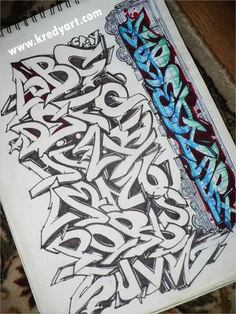 Detail Graffiti Alphabet Doodle Nomer 20