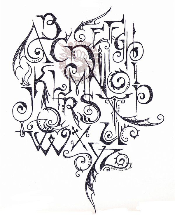Detail Graffiti Alphabet Doodle Nomer 46