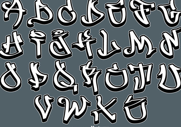 Detail Graffiti Alphabet Download Nomer 31