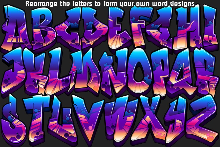 Detail Graffiti Alphabet Download Nomer 47