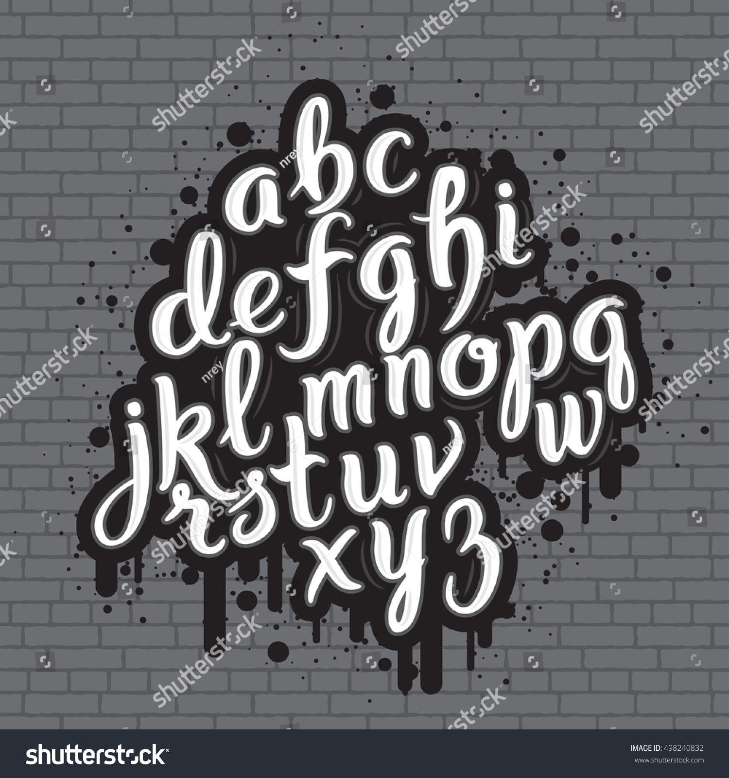 Detail Graffiti Alphabet Garis Nomer 29