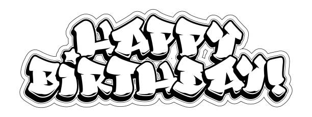 Detail Graffiti Alphabet Happy Birthday Nomer 15