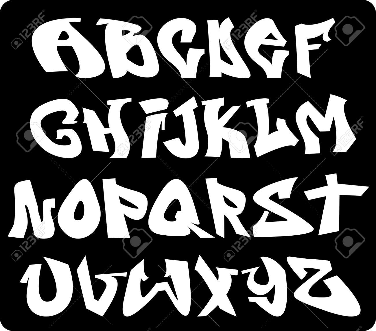 Download Graffiti Alphabet Huruf Grafiti 3d Nomer 16