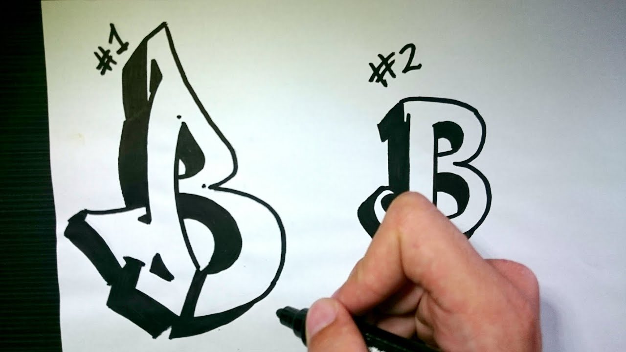 Detail Graffiti Alphabet Letter B Nomer 40