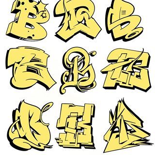 Detail Graffiti Alphabet Letter B Nomer 45