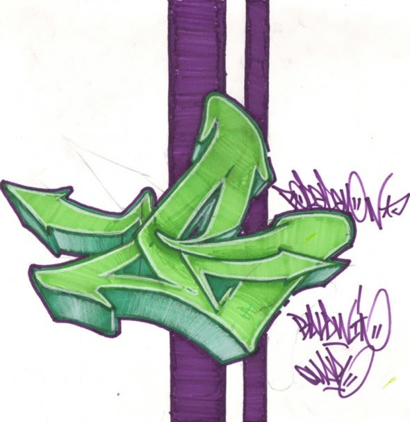 Detail Graffiti Alphabet Letter B Nomer 49