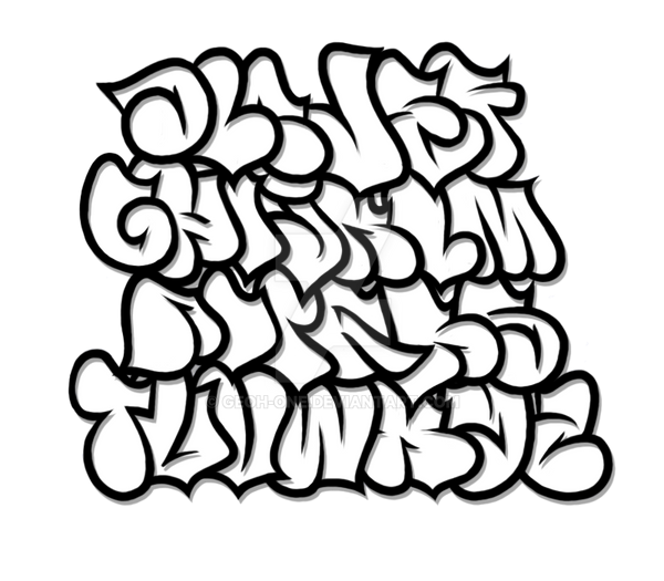 Detail Graffiti Alphabet Letter I Nomer 22