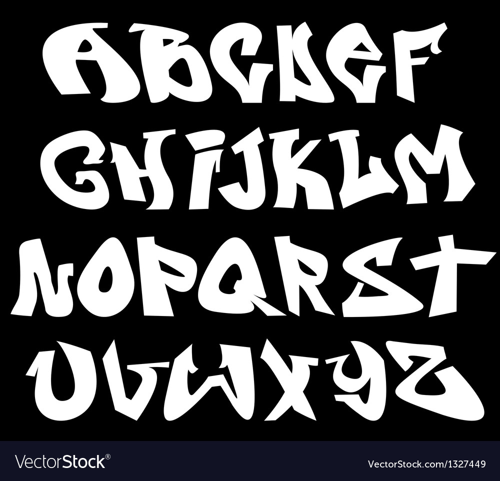 Detail Graffiti Alphabet Letter I Nomer 30