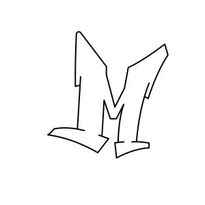 Detail Graffiti Alphabet Letter M Nomer 9
