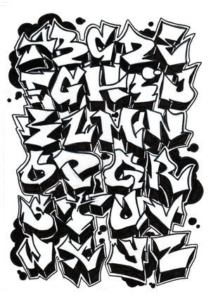 Detail Graffiti Alphabet Letters Az 3d Nomer 18