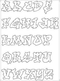 Graffiti Alphabet Letters Template - KibrisPDR