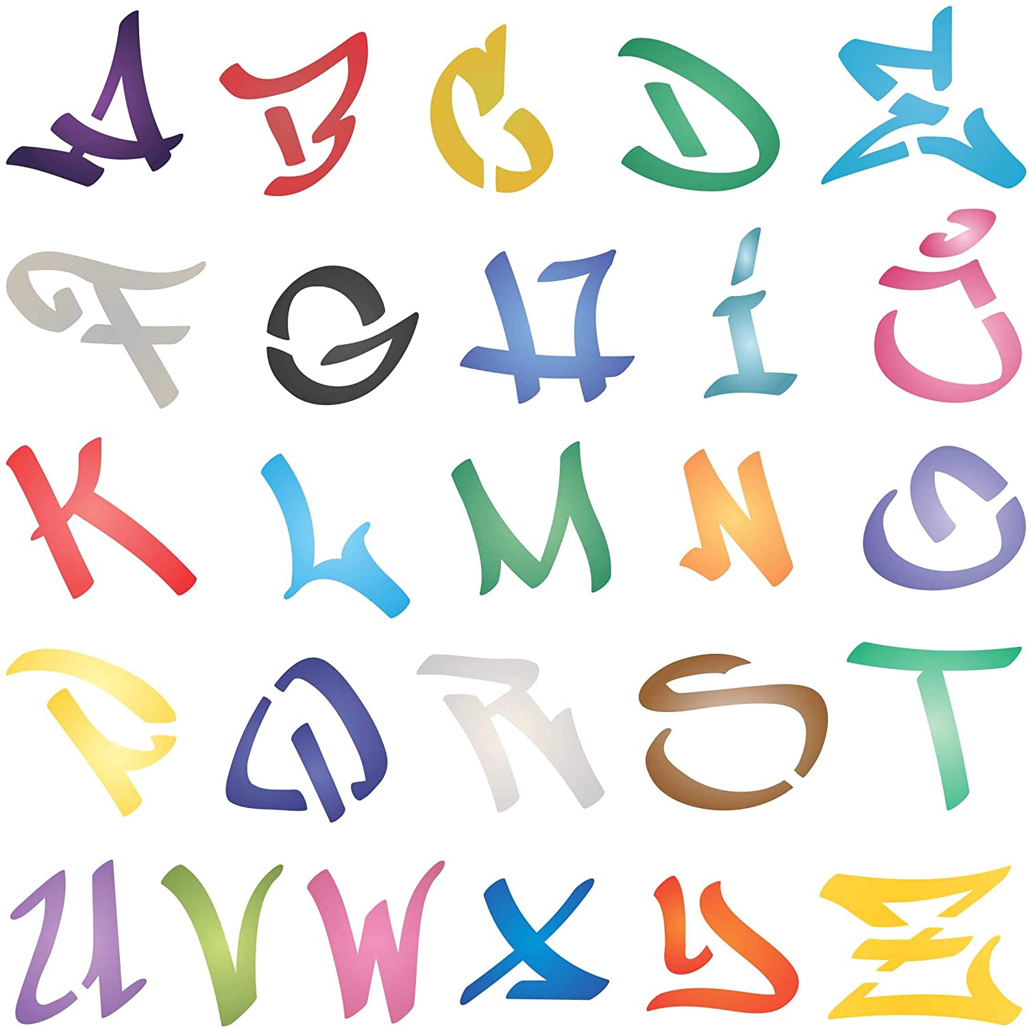 Detail Graffiti Alphabet Letters Template Nomer 11