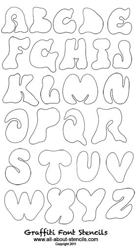 Detail Graffiti Alphabet Letters Template Nomer 12