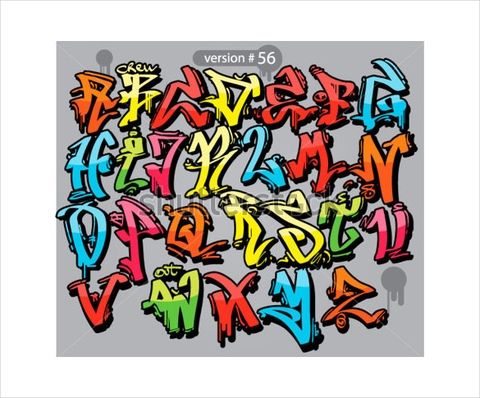 Detail Graffiti Alphabet Letters Template Nomer 18