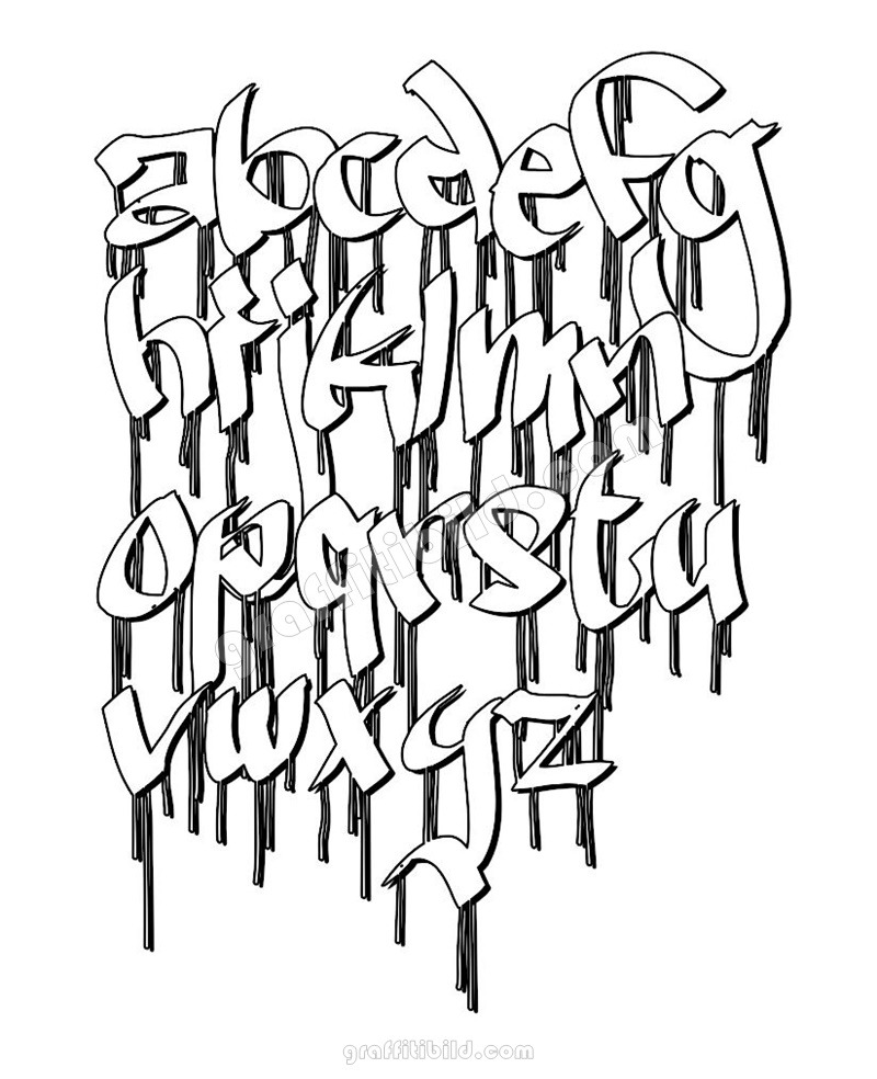 Detail Graffiti Alphabet Lettersb Nomer 27