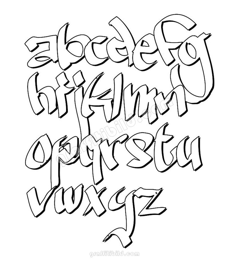 Detail Graffiti Alphabet Lettersb Nomer 45