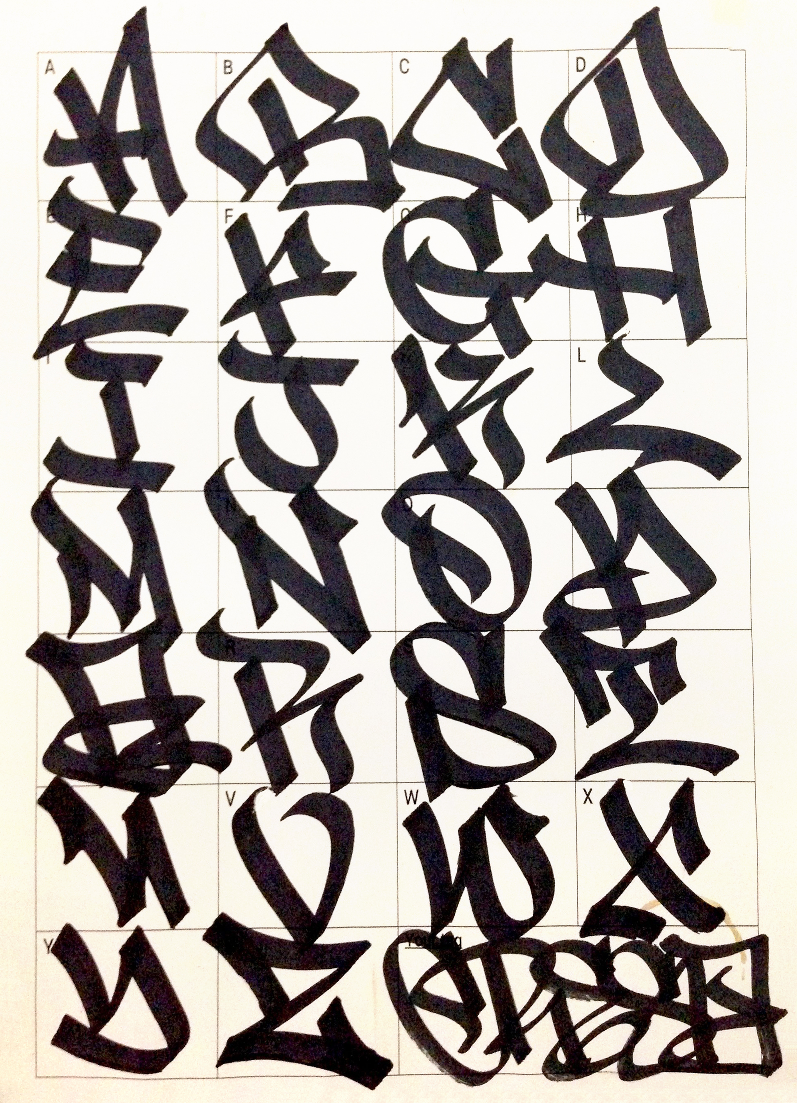 Detail Graffiti Alphabet Lettersb Nomer 9