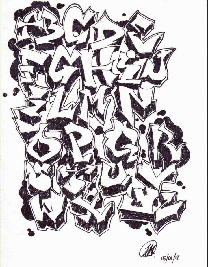 Detail Graffiti Alphabet Lettersj Nomer 33