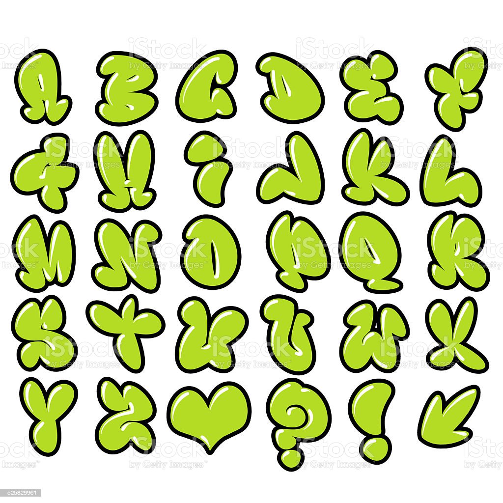 Graffiti Alphabet Lucu - KibrisPDR