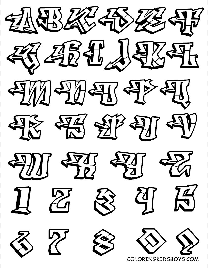 Detail Graffiti Alphabet Lucu Nomer 16
