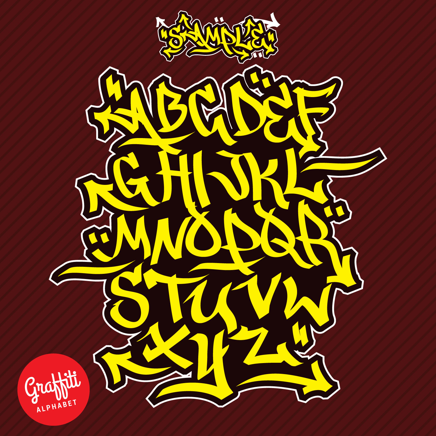 Detail Graffiti Alphabet Lucu Nomer 7