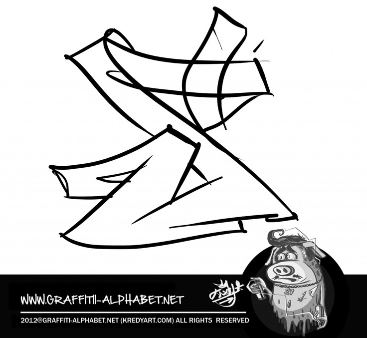 Detail Graffiti Alphabet Net Nomer 2