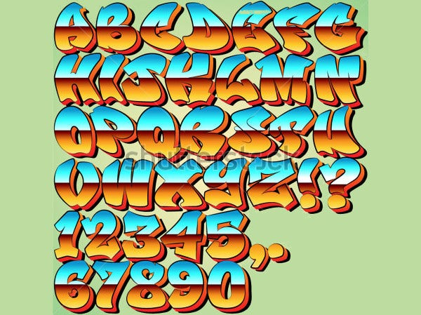 Detail Graffiti Alphabet Net Nomer 26