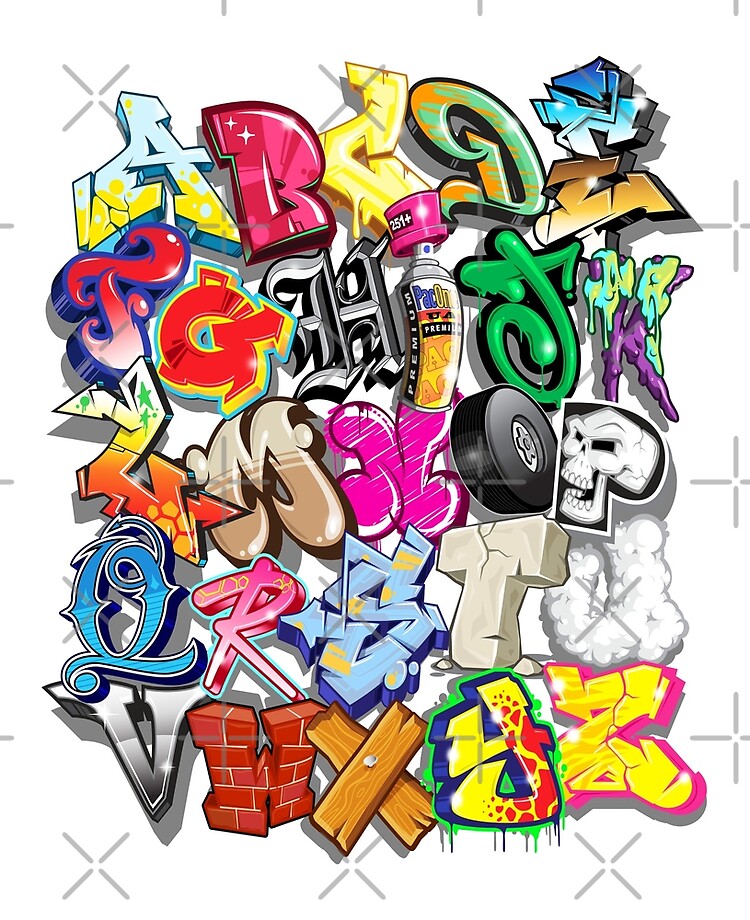 Detail Graffiti Alphabet Net Nomer 40