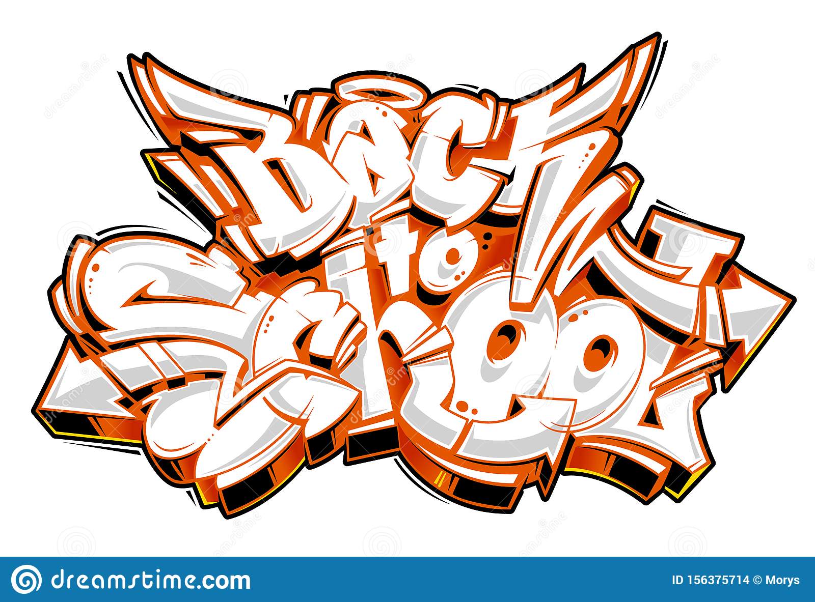 Detail Graffiti Alphabet New School Nomer 25