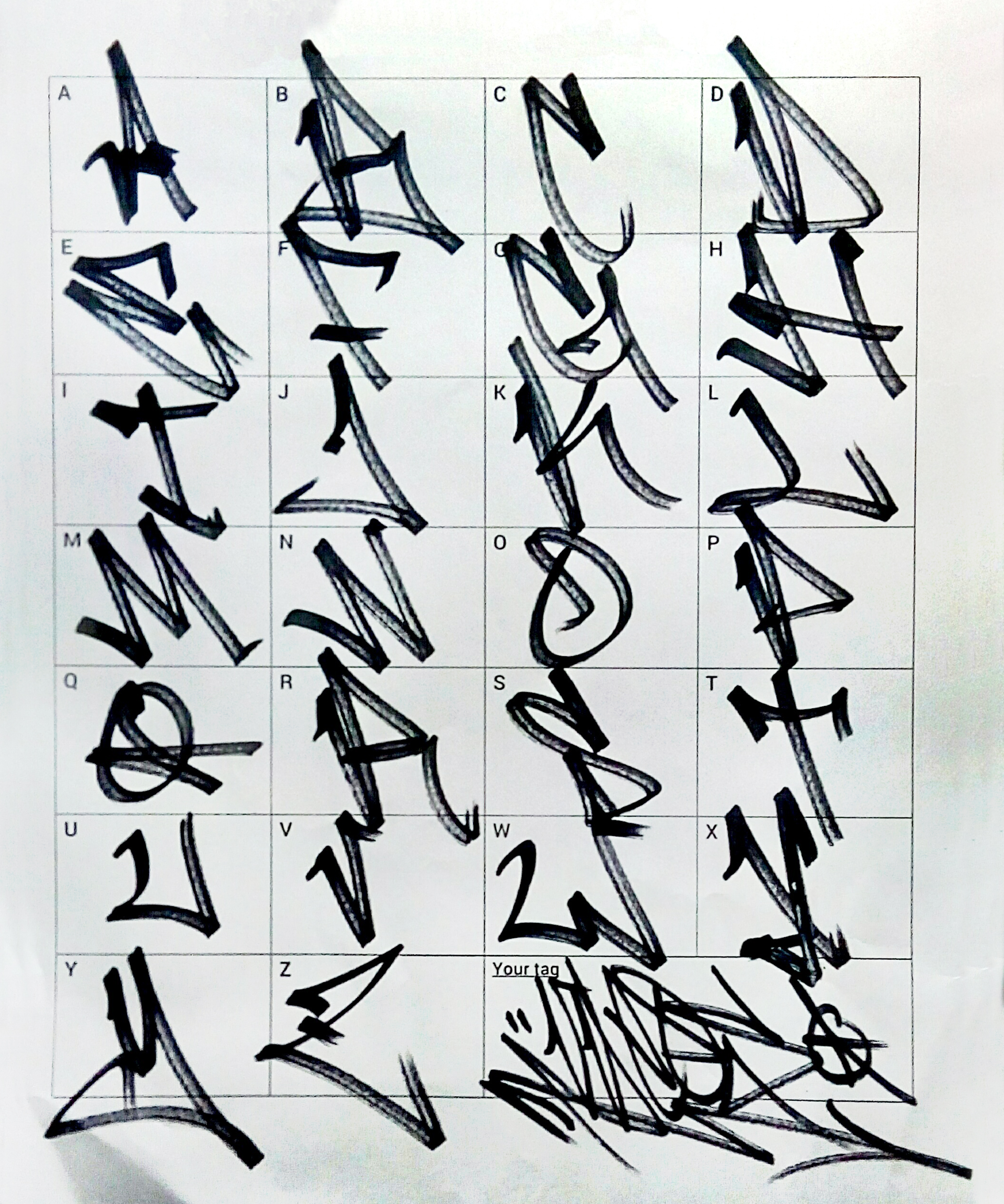 Detail Graffiti Alphabet New Style Nomer 23