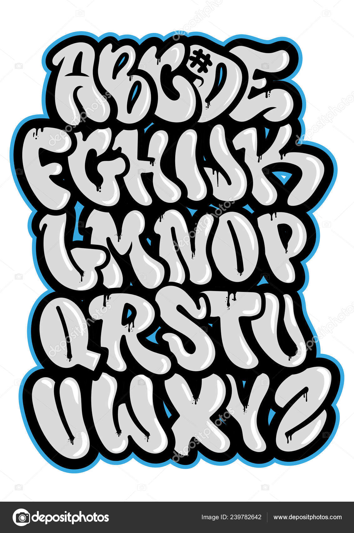 Detail Graffiti Alphabet Simple Nomer 29