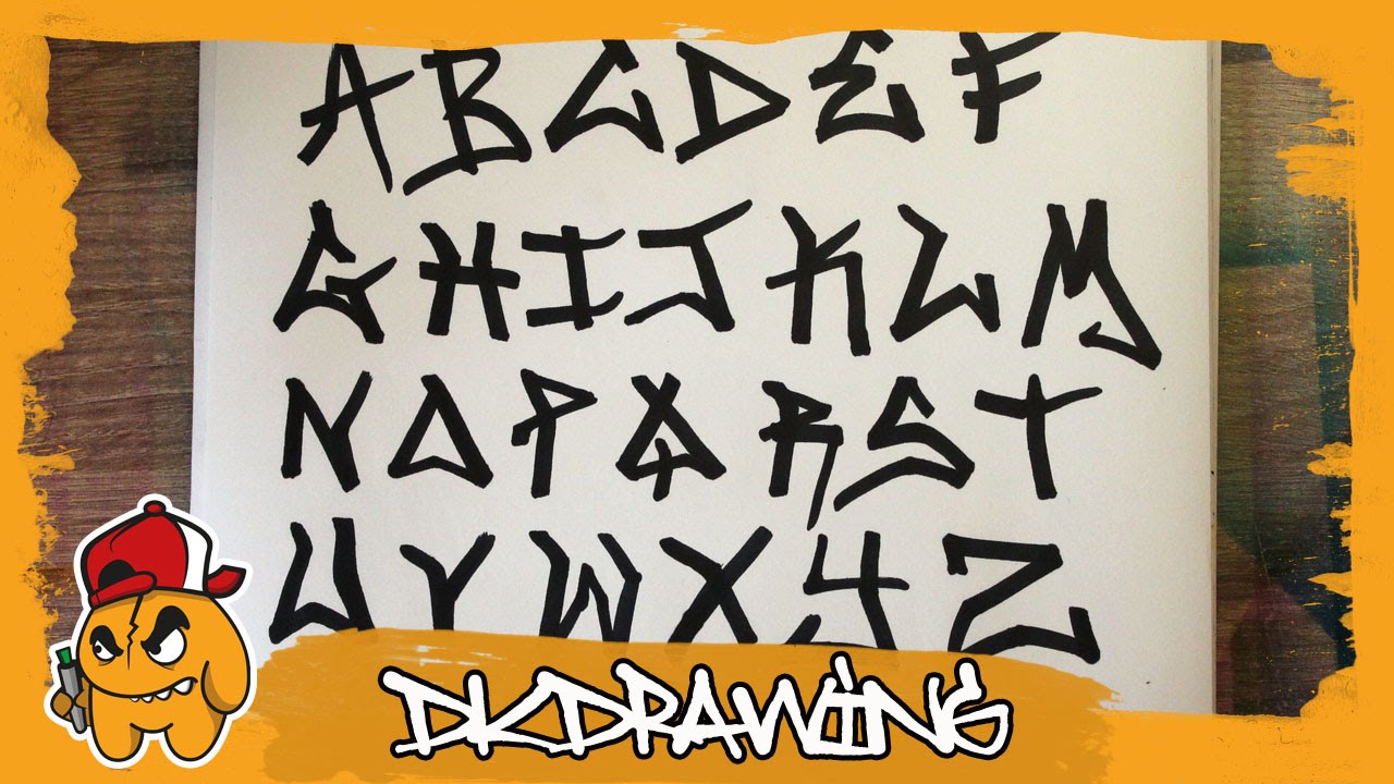 Detail Graffiti Alphabet Simple Nomer 51