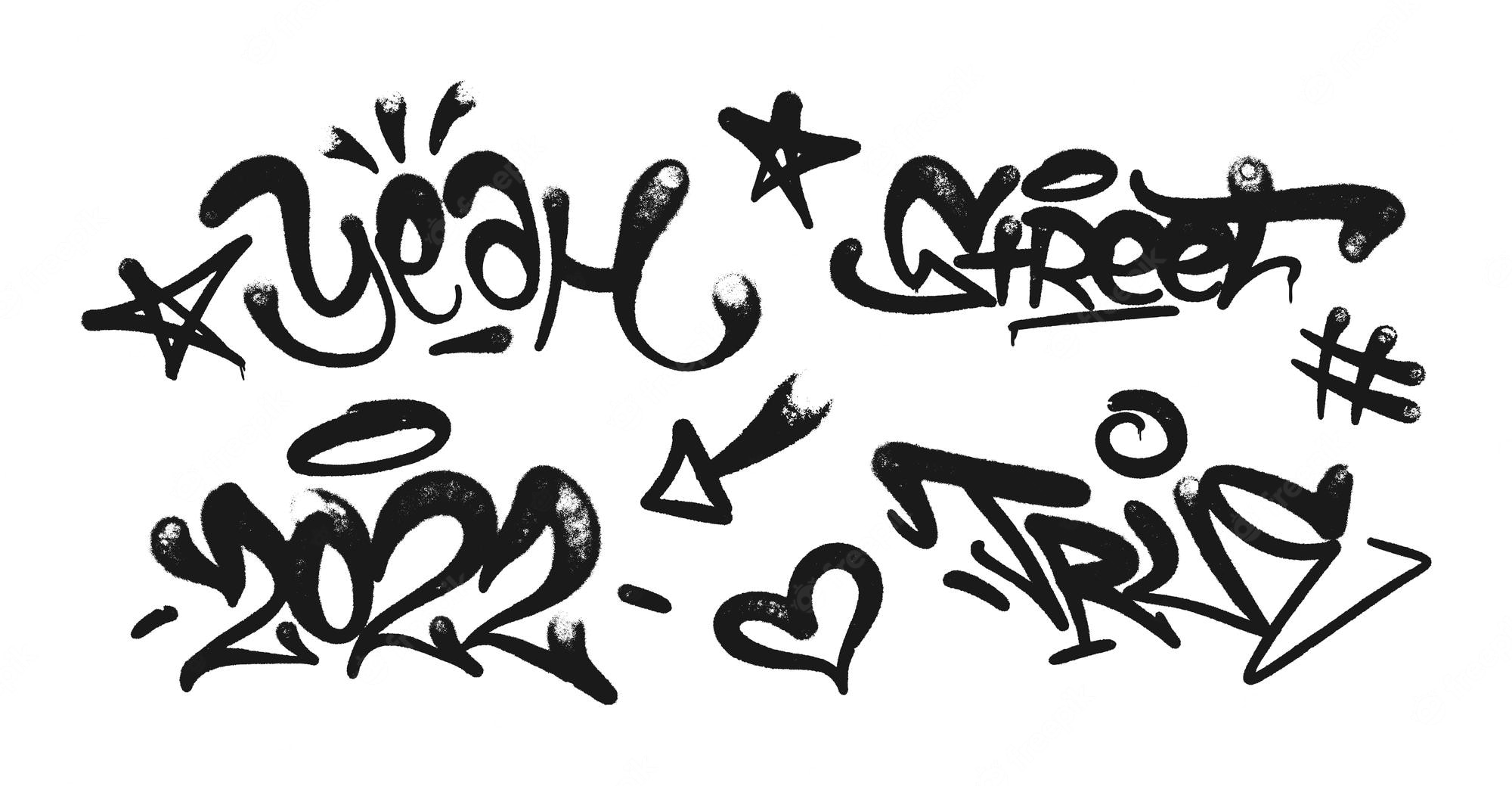 Detail Graffiti Alphabet Tag Style Nomer 47