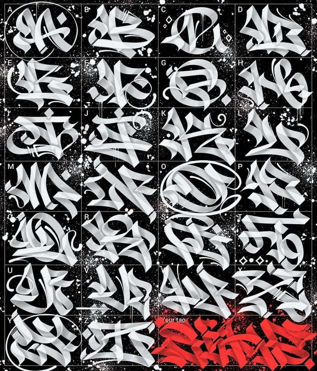 Detail Graffiti Alphabet Terbaru Nomer 45