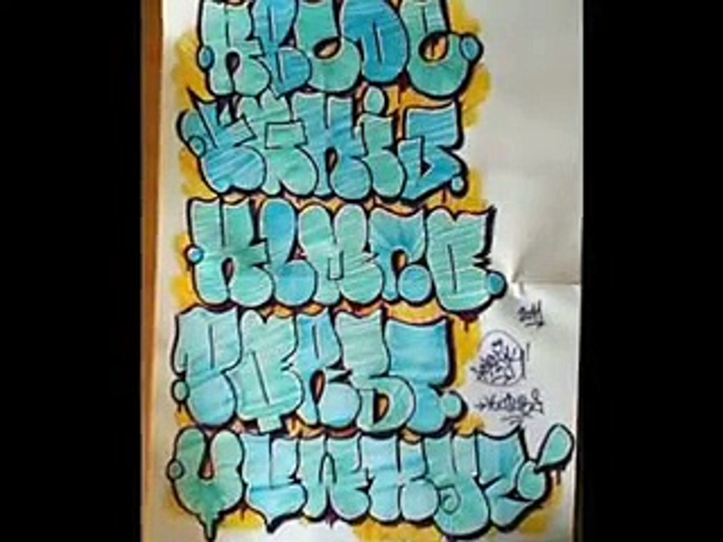 Detail Graffiti Alphabet Throw Up Nomer 14