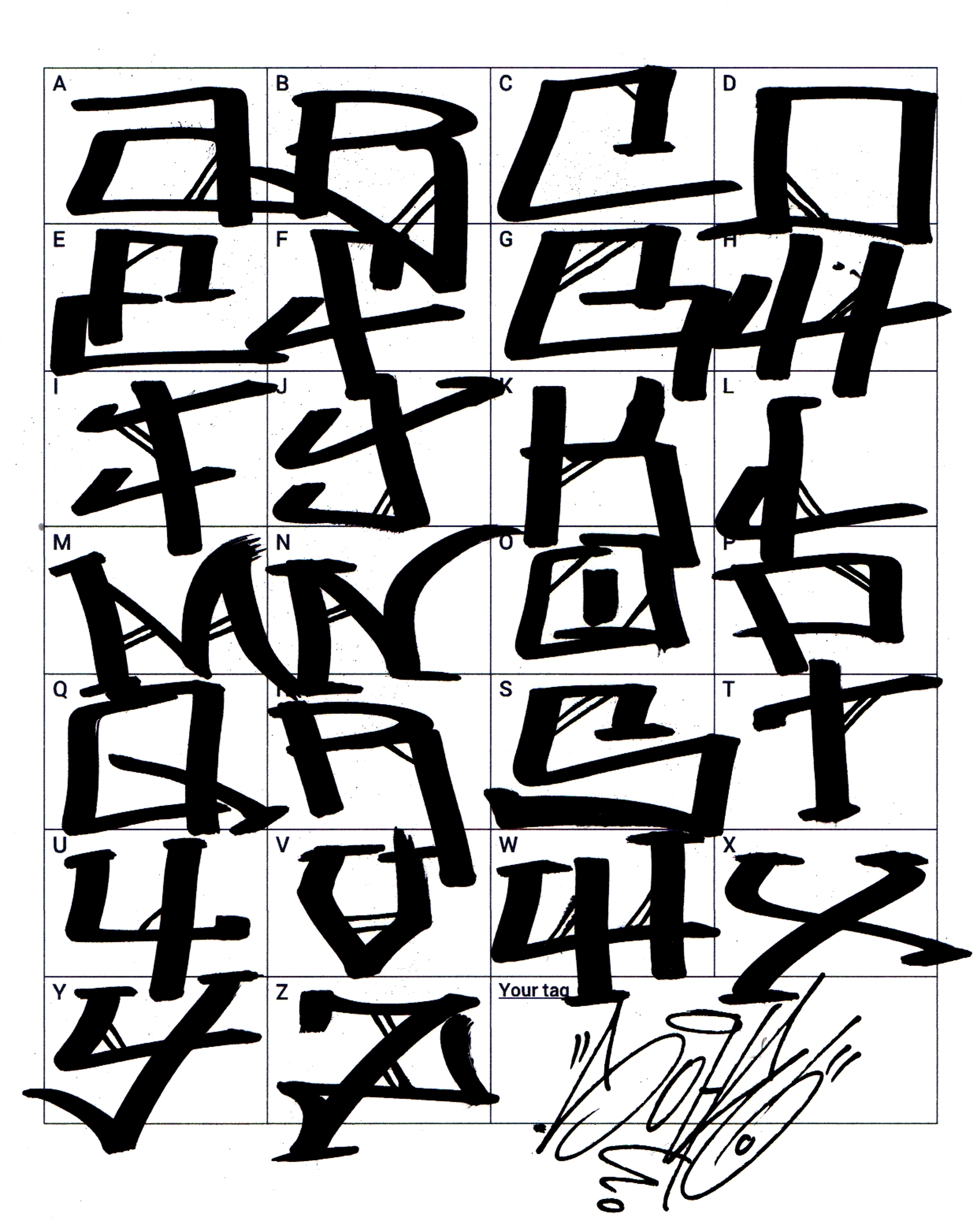 Detail Graffiti Alphabet Wildstyle Az Nomer 38